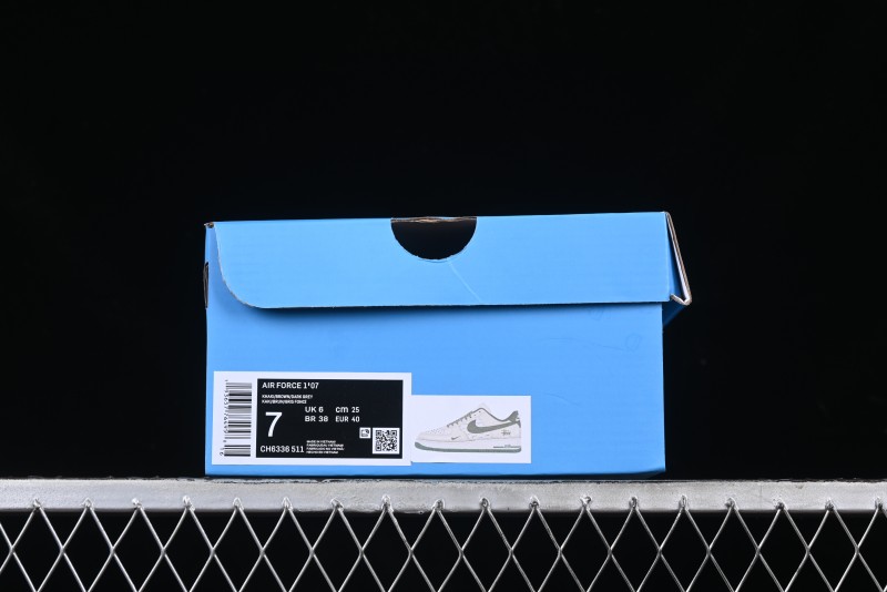 Nike Air Force 1 '07 Low Stussy Collaboration Green Suede Swoosh Low-Top Casual Sneakers - CH6336-511