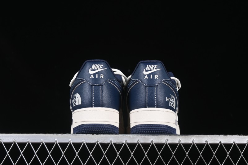 Nike Air Force 1 '07 Low The North Face Collaboration Beige Blue Patchwork Drawstring Casual Shoes - SJ1198-107