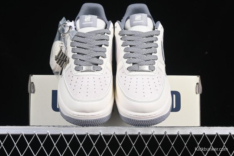 Nike Air Force 1 '07 Low UN Collaboration Pigskin Grey Stitch Low-Top Casual Sneakers - BB7518-018