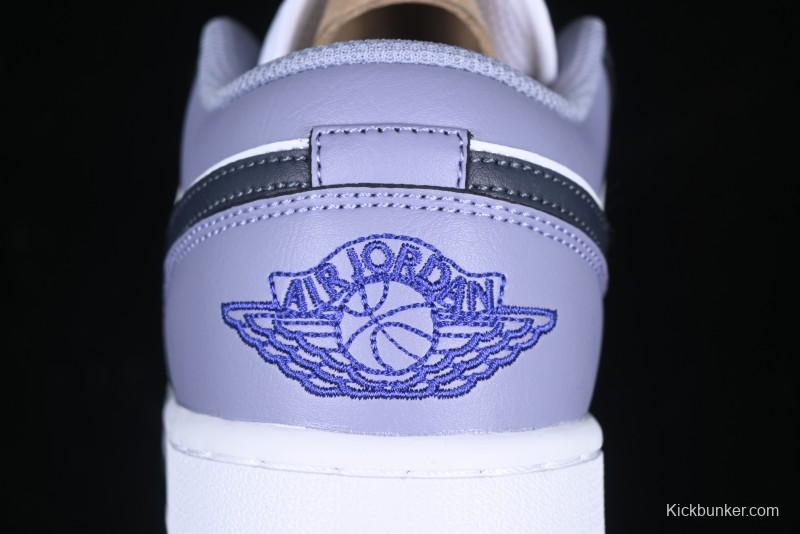 Nike Air Jordan 1 Low AJ1 Haze Purple Casual Sneakers - 553558-145