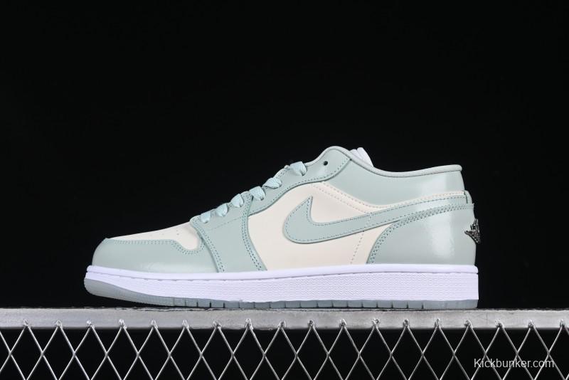 Nike Air Jordan 1 Low AJ1 Amber Green Low-Top Casual Sneakers - HF4078-100