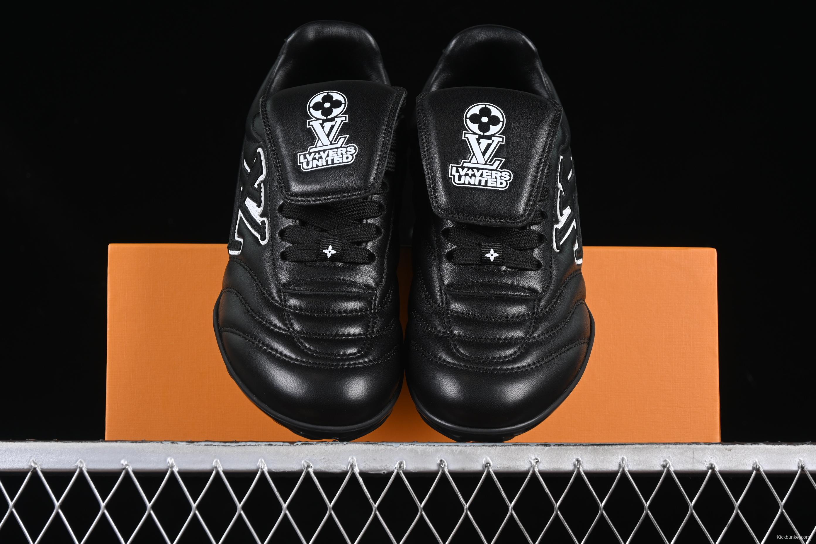 Louis Vuitton Footprint Soccer Low-Top Lifestyle Casual Shoes Round Toe Lace-Up - AJF6