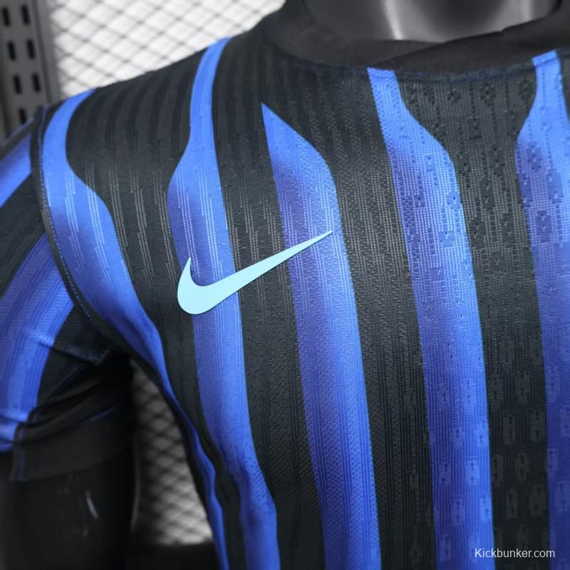 Player Version 25/26 Inter Milan Home Jersey Without Sponsor