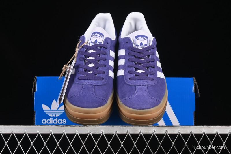 Adidas Originals Gazelle Bold IE0419 Low-Top Sneakers with Thick Sole for Casual Wear, Slip-Resistant and Durable