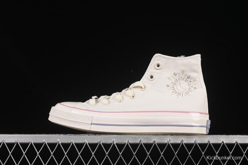 Converse Chuck 1970s Moon Embroidery High-Top Casual Sneakers - A15749C