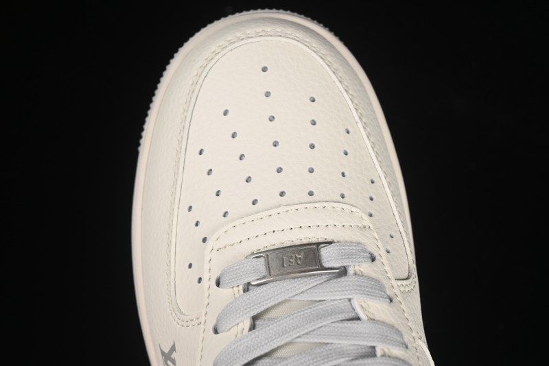 Nike Air Force 1 '07 Low LV Collaboration Grey Denim Swoosh Casual Sneakers - XX3168-135