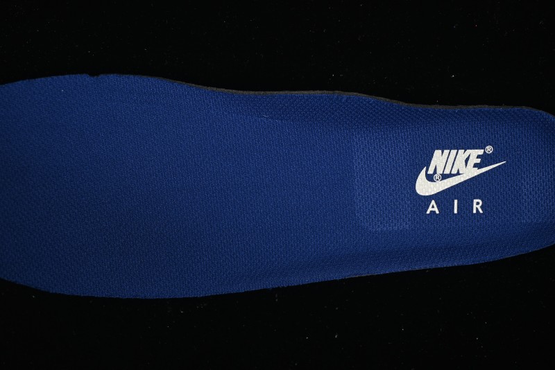 Nike Air Force 1'07 Low Casual Sneakers with Blue Line Ghost Face Design - DF0188-053
