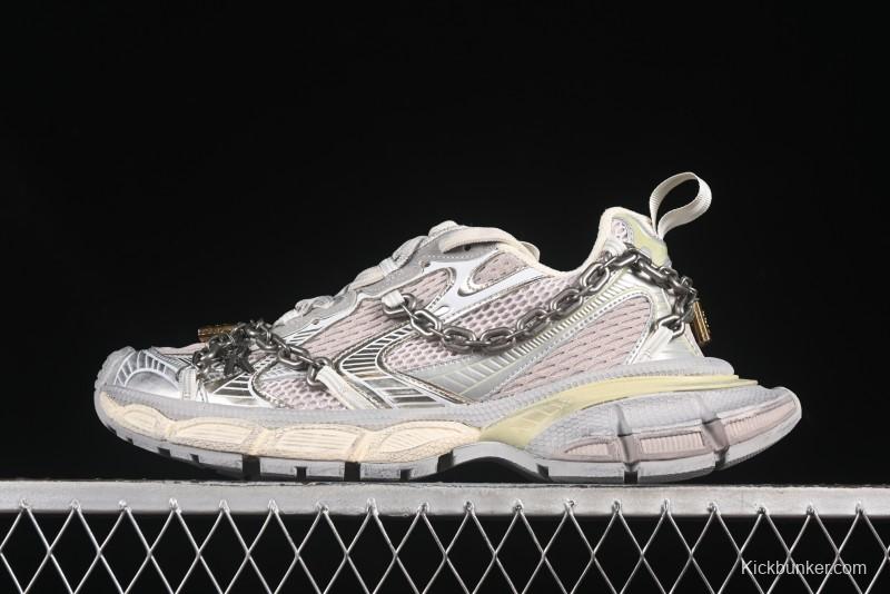 Balenciaga Phantom Sneaker 3XL Running Shoes with Transparent Heel Strap - W3XPL9182