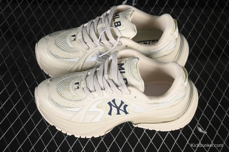 New York Yankees MLB Chunky Curve Runner Monogram Thick Sole Casual Running Shoes - 3ARNSPL5N50BGL