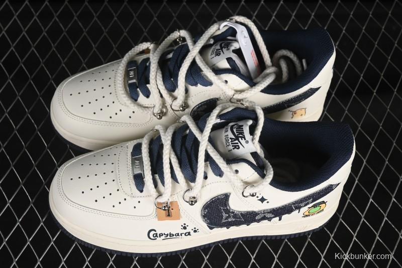 Nike Air Force 1 '07 Low x Capybara "Pour milkBape" Casual Sneakers - LV0506-110