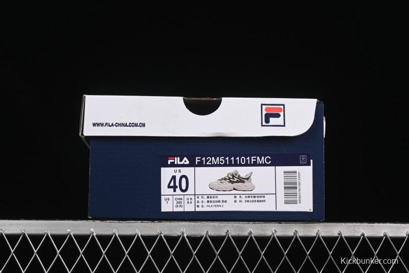 Fila Fusion Fern 2.0 Retro Chunky Sneakers with 3CM Heightening Sole - F12M511101FMC