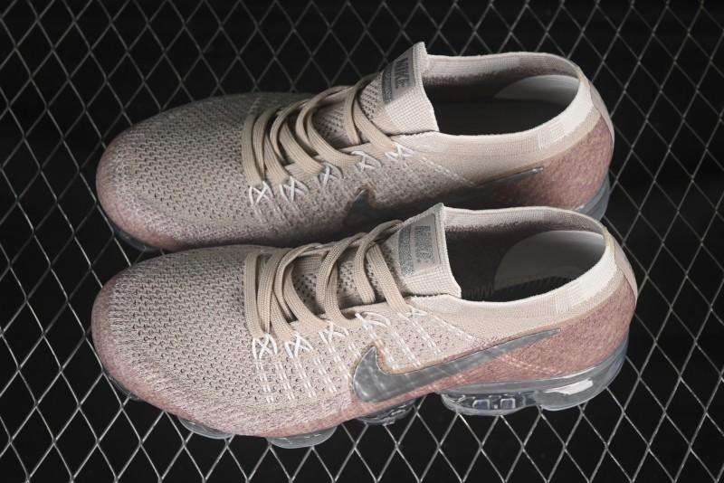 Nike Vapormax Flyknit Breathable Casual Running Shoes with Full-Length Air Cushion - 849557-202
