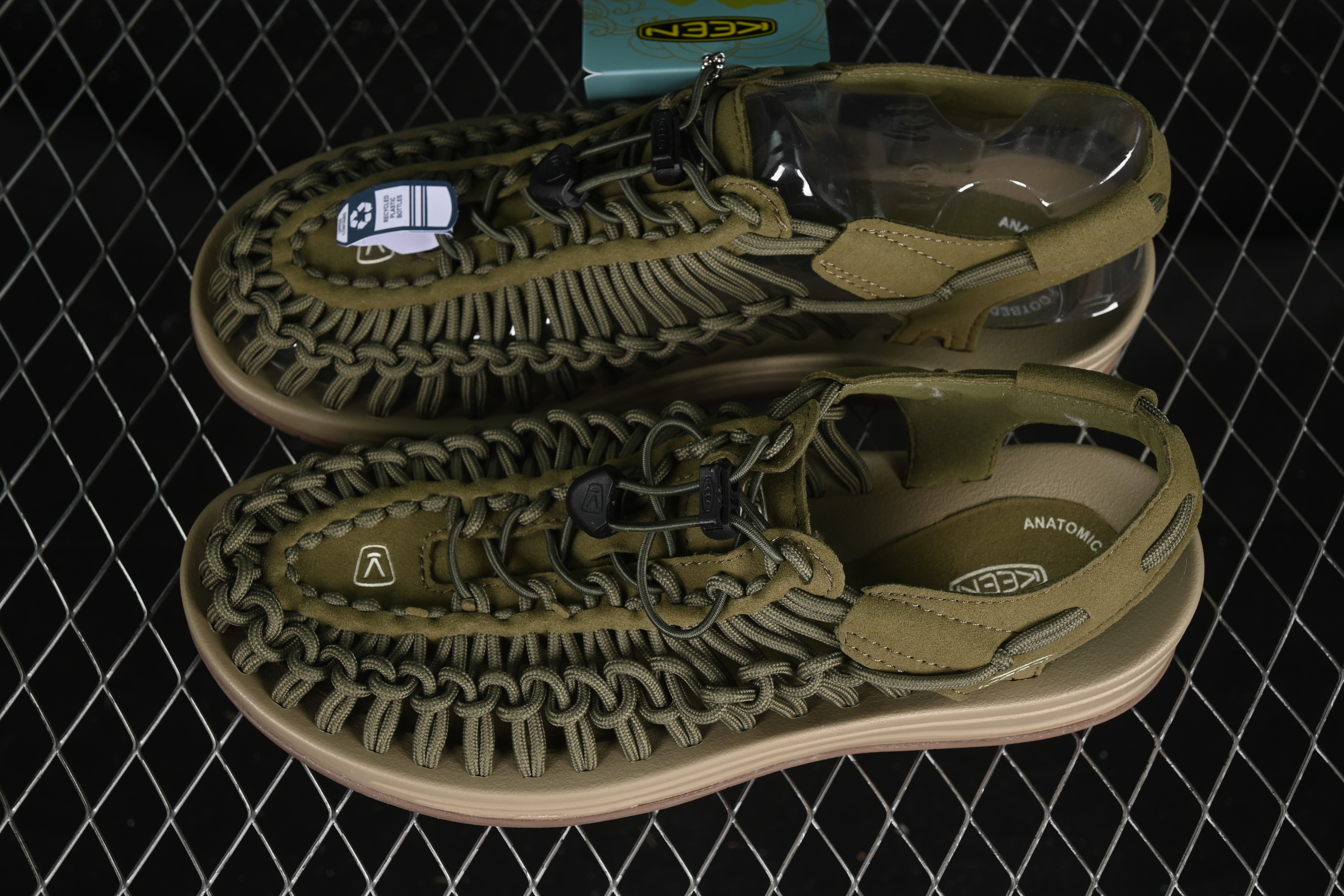 Keen Uneek Flat-M Woven Elastic Strap Casual Outdoor Water Sandals - 1014097