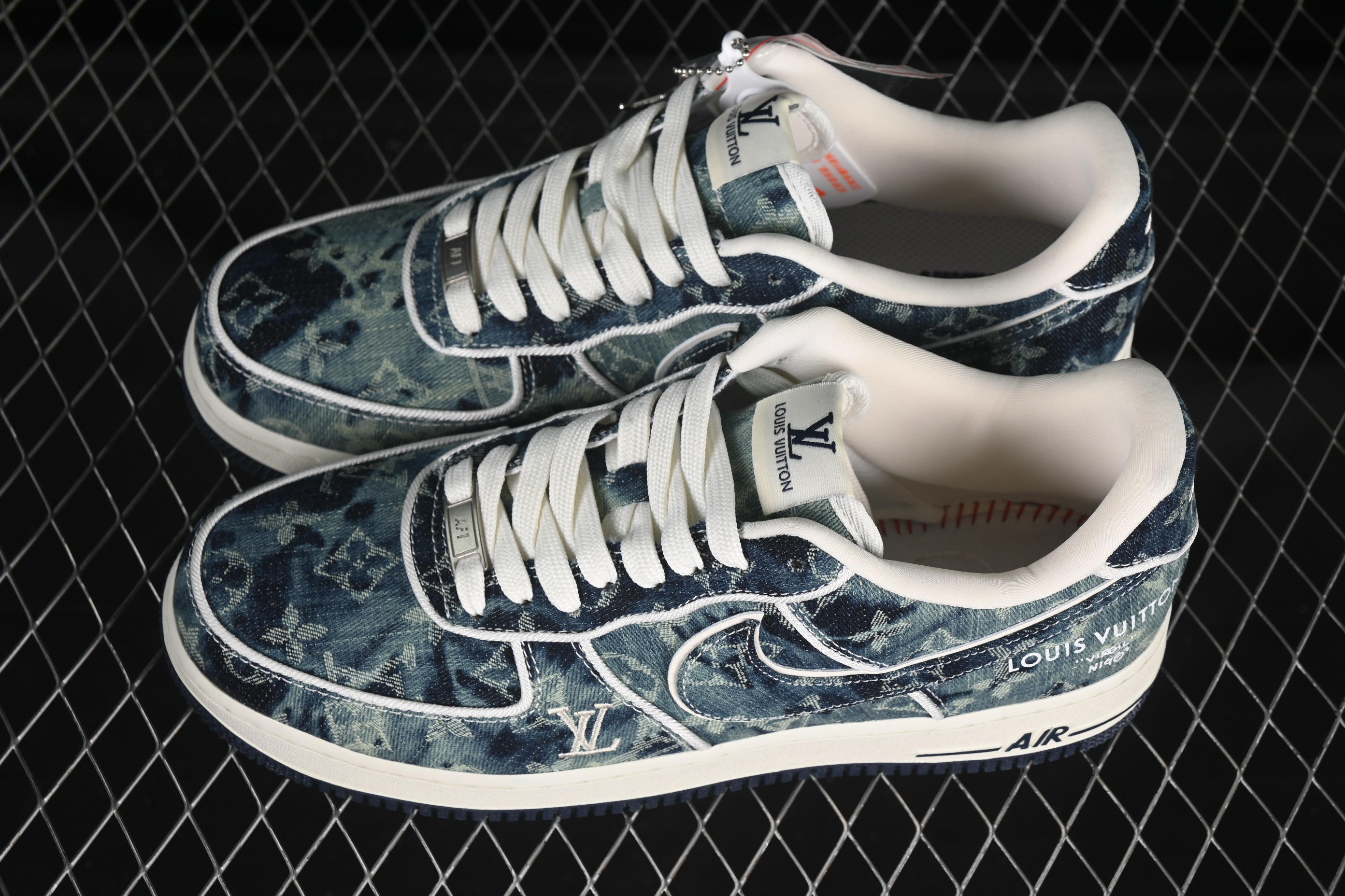 Nike Air Force 1 '07 Low LV Collaboration Blue Denim Casual Sneakers - SC9207-533