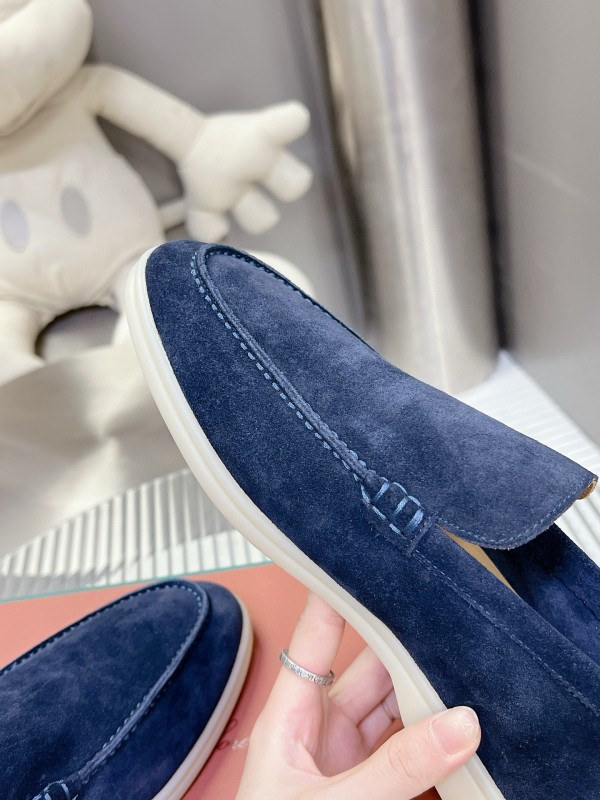 2024 Men Le Parmentier navy suede loafers