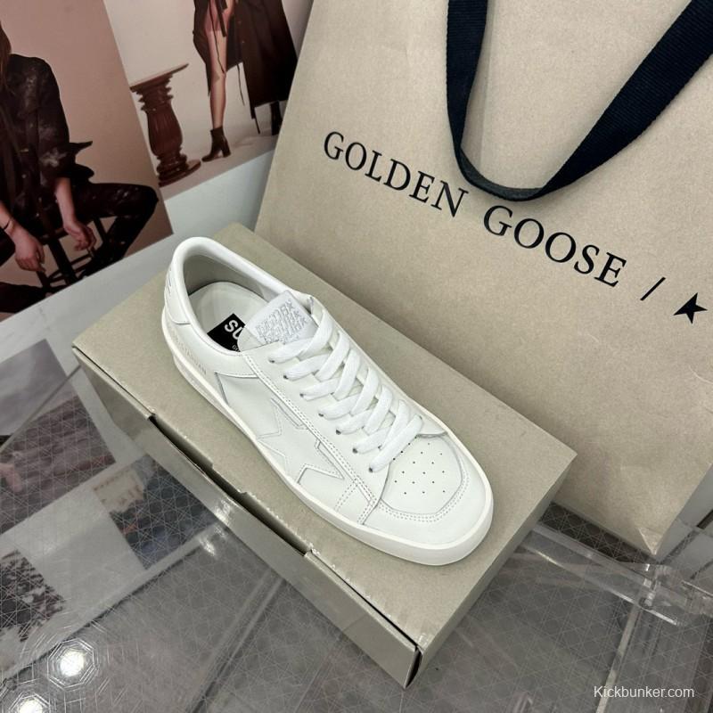 2024 Unisex GGDB White Leather Low Top Sneakers MJ00260