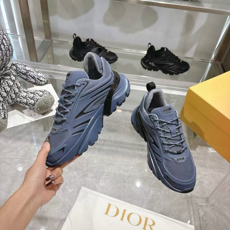 2024 Unisex Dior Blue Mesh Sneakers MJ00360