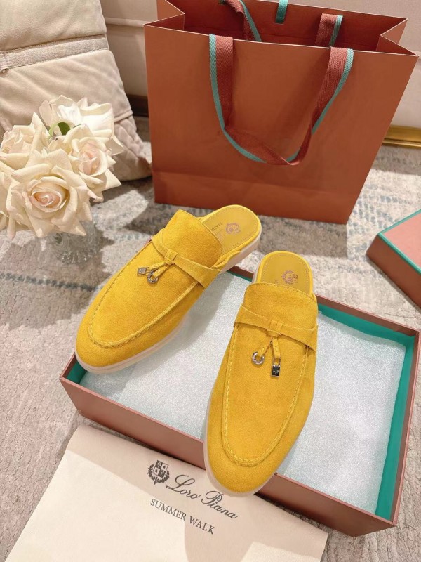 2025 LP Yellow Suede Slippers LY00360