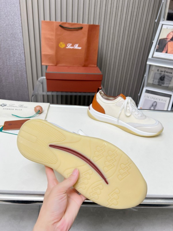 2024 Men LP White Beige Mesh Leather Sneakers