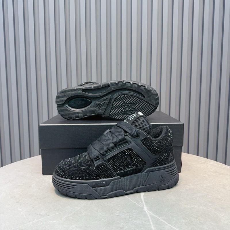 2024 Unisex Amiri Black Leather Sneakers MJ00410