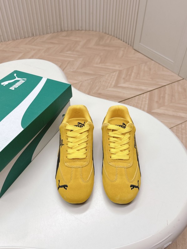 2025 Women Puma Yellow Suede Speedcat Sneakers LY00280