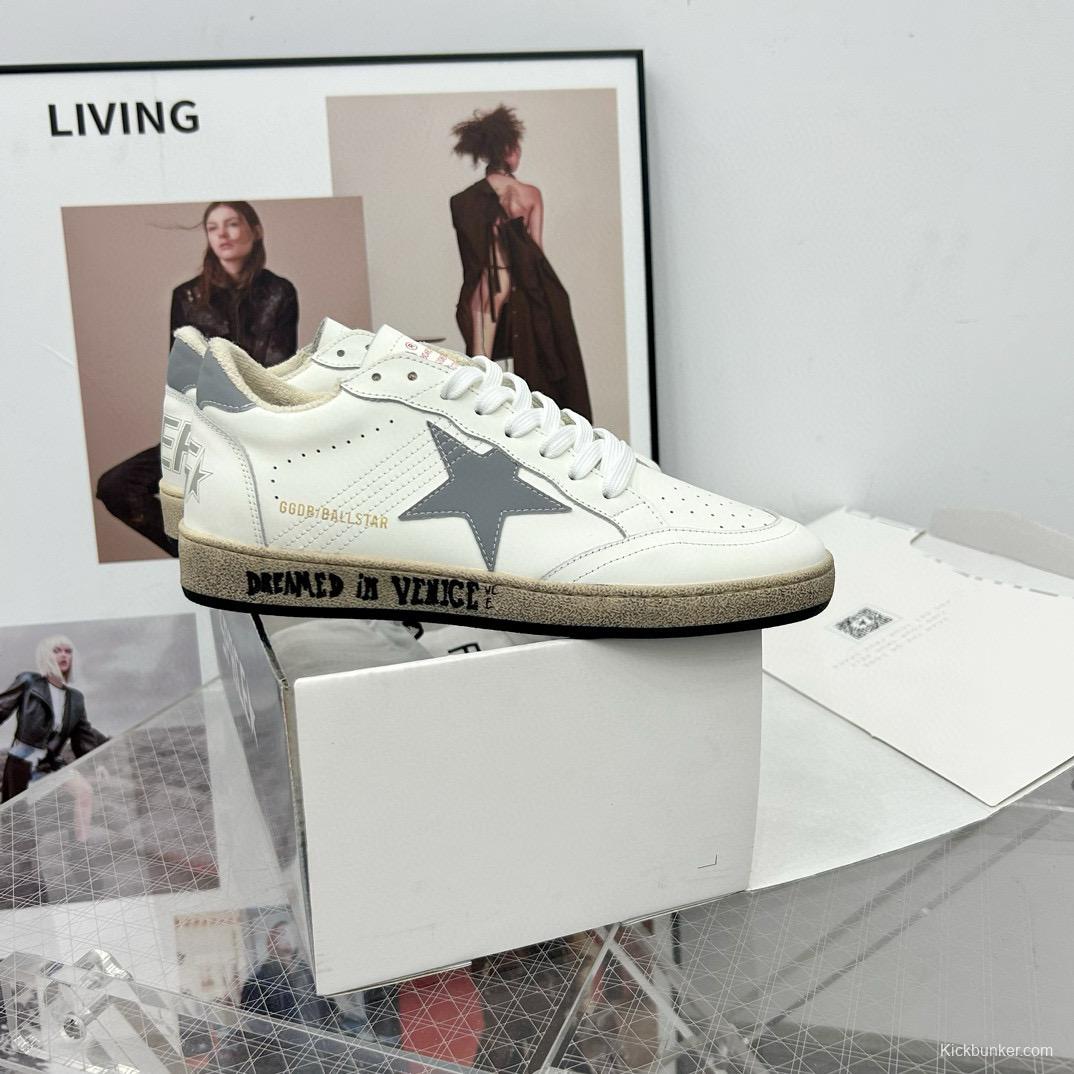 2024 Unisex GGDB White Grey Leather Sneakers MJ00260