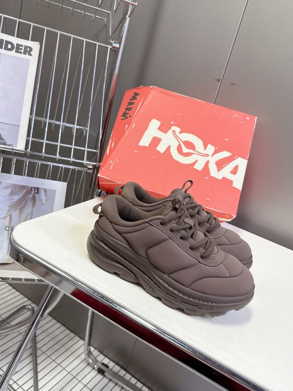 2025 Unisex Marni Brown Fabric Sneakers