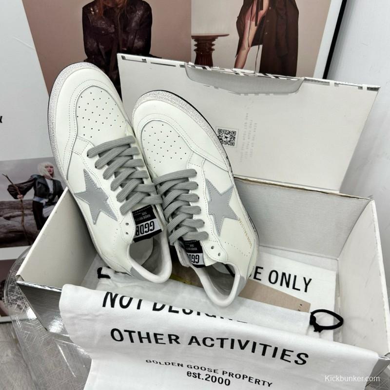 2024 Unisex GGDB White Grey Leather Suede Low-Top Sneakers