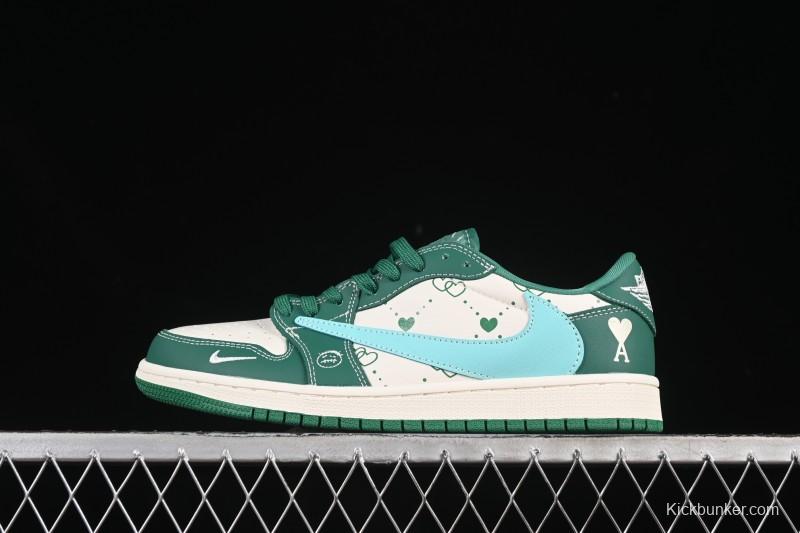 Nike Travis Scott x Fragment Design x Air Jordan 1 Low OG SP AJ1 Low Top Casual Sneakers - LD2025-030