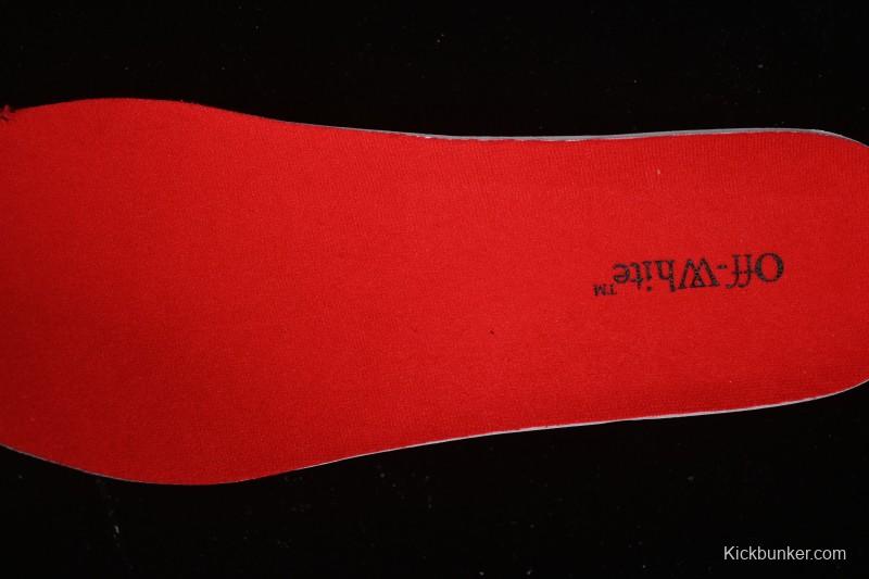 Off-White Be Right Low-Top Lifestyle Casual Shoes in Black Red