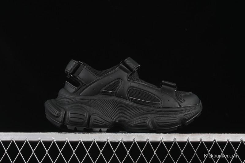 Adidas NY MLB Winner Chunky Mask New York Yankees Height Increase Platform Sandals - 3ASDW015350BKS