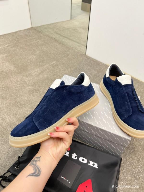 Kiton Men's Four Seasons Classic Casual Slip-On Loafer - AS00320