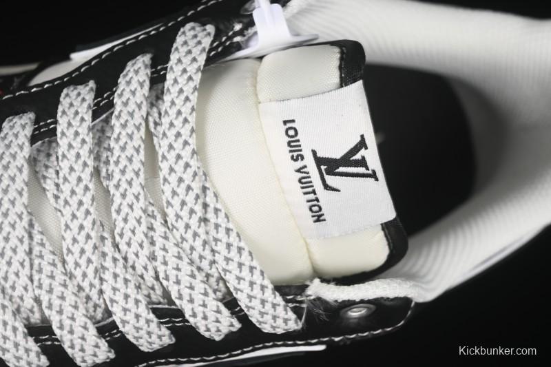 Nike Air Force 1 '07 Low LV Collaboration Black Leather Casual Sneakers - YX5066-349