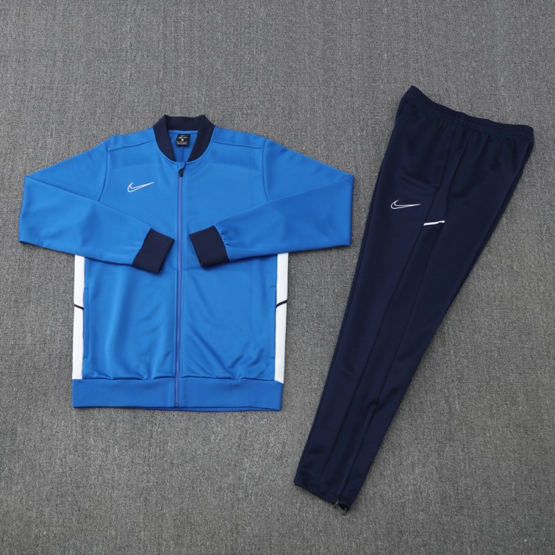 2025 Nike Blue Full Hoodie Zipper Jacket +Long Pants