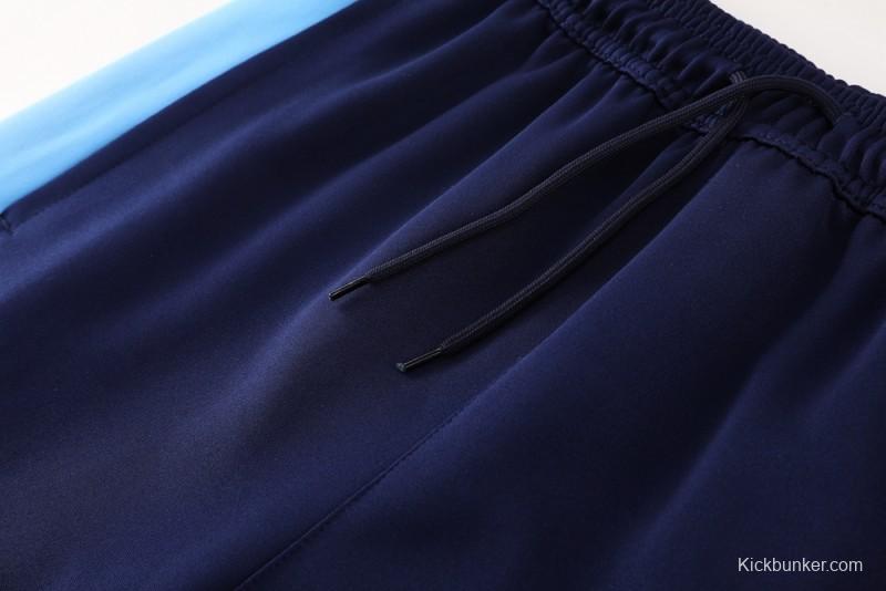 2025 NIKE Light Blue/Navy Full Zipper Jacket +Long Pants