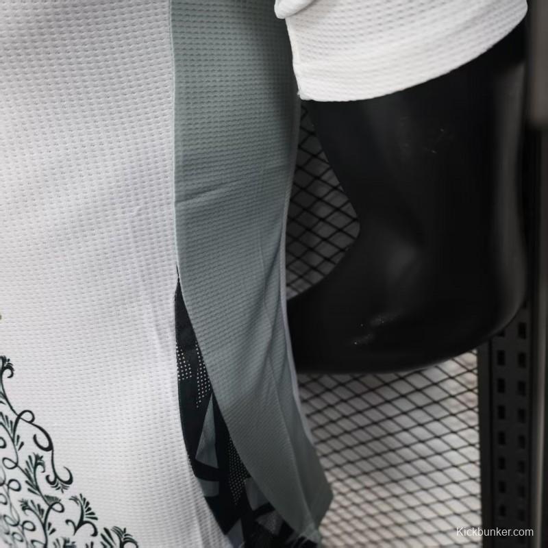 Player Version 2025 Algeria White with Traditional Pattern Jersey