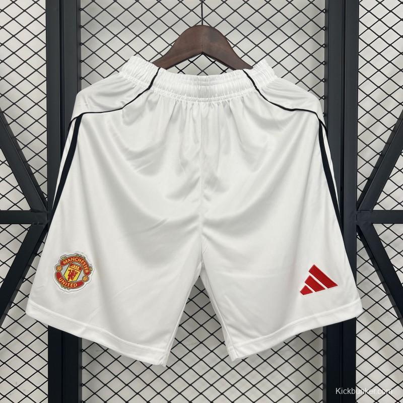 25/26 Manchester United Home Shorts
