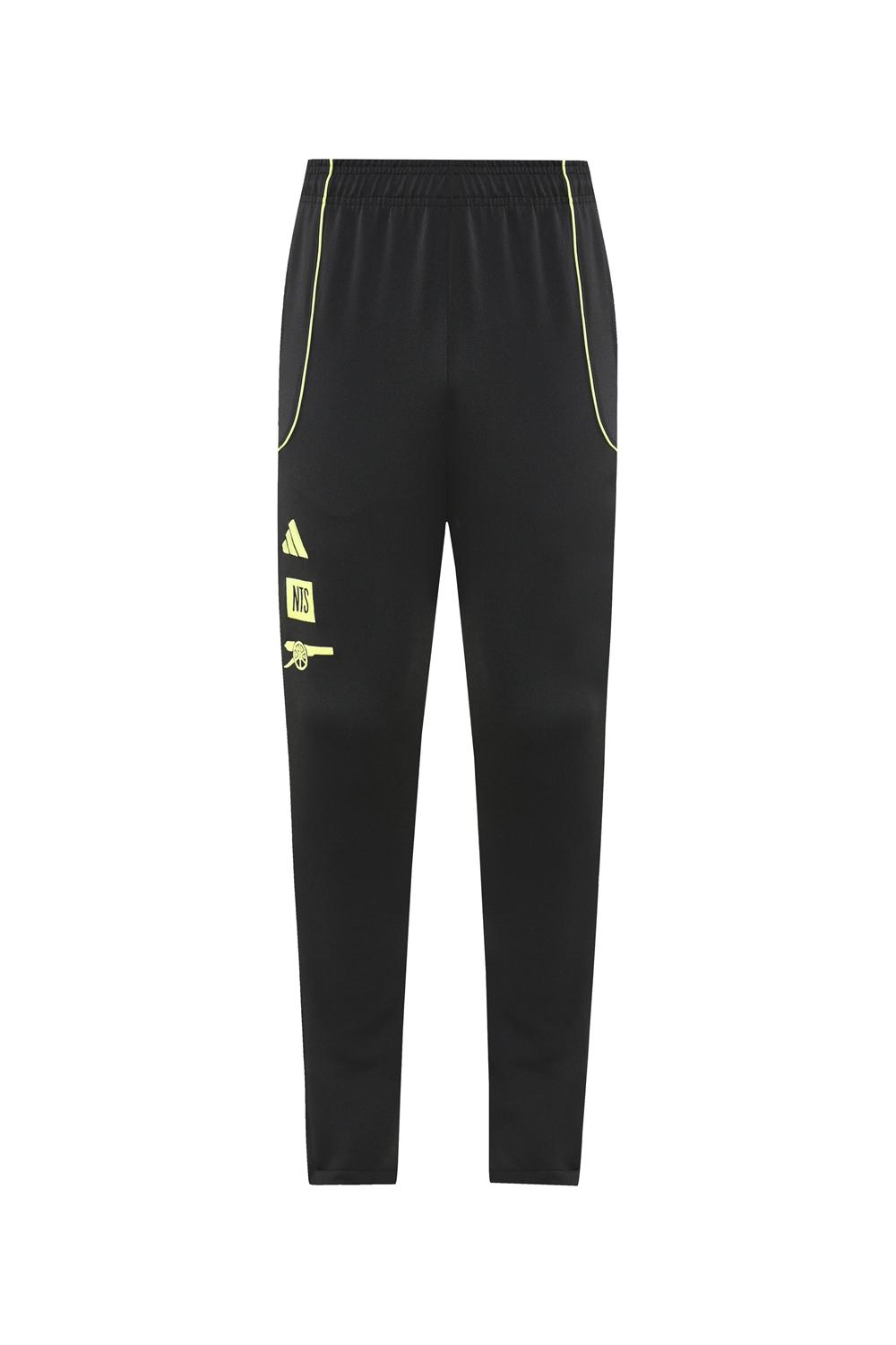 25/26 Arsenal Black Full Zipper Jacket + Long Pants