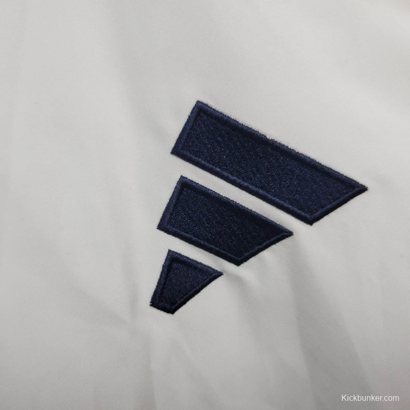 25/26 Manchester United Jacket White Windbreaker