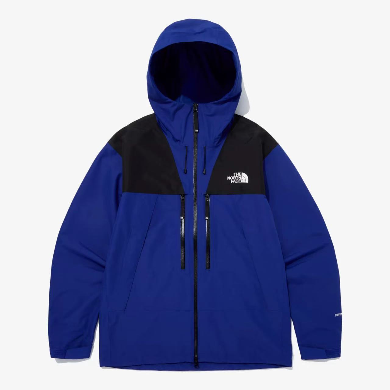 2025 The North Face Summit Series Technical Jacket - Cream/Black Colorblock with Dual-Zip Design