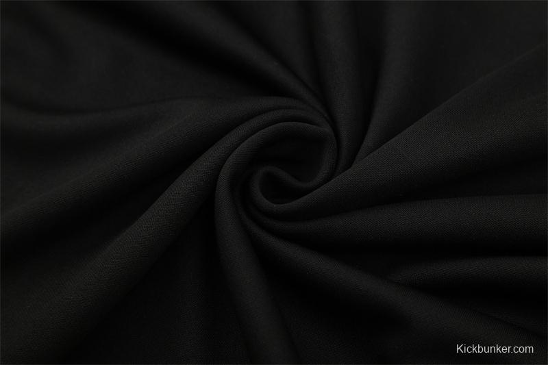 Retro 11/12 Real Madrid Black Half Zipper Jacket