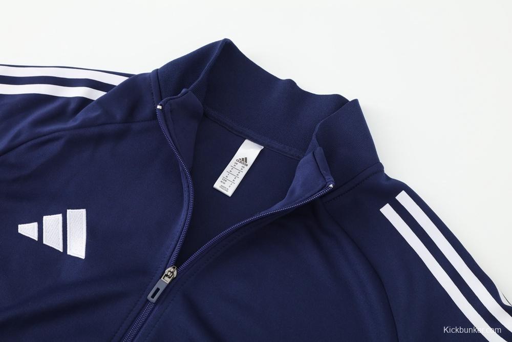 2025 Adidas Navy Full Zipper Jacket + Long Pants