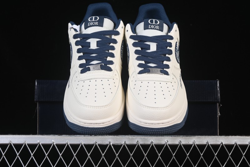 Nike Air Force 1 '07 Low Dior Collaboration Milan Embroidery Low-Top Casual Sneakers - XD2588-608