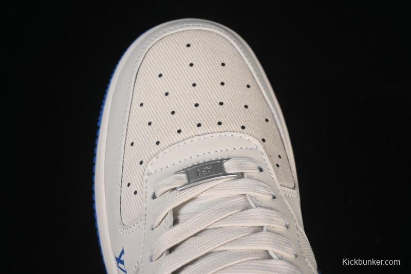 Nike Air Force 1 '07 Low LV Collaboration Mesh Panel Light Blue Low-Top Casual Sneakers - QW5836-025