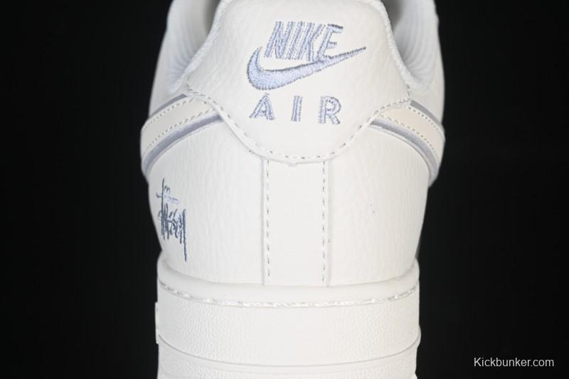 Nike Air Force 1 '07 Low Stussy Collaboration Beige Low-Top Casual Sneakers - CS5288-034