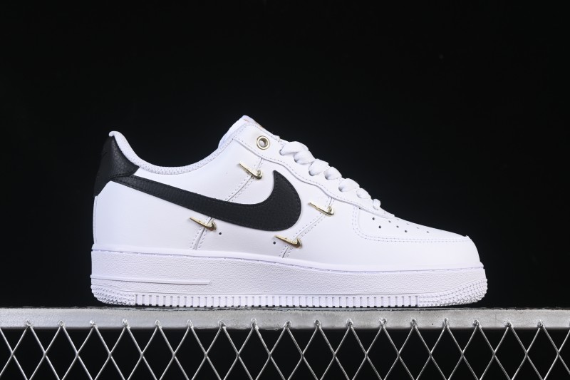 Nike Air Force 1'07 Low Four Hook Black White Casual Sneakers - ZH0316-113