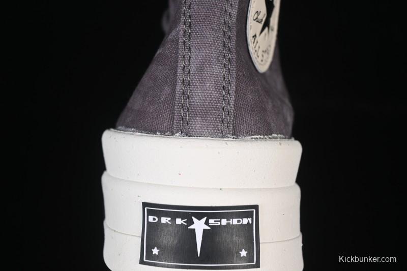 Rick Owens Drkshdw Converse Chuck 70 High Top Platform Canvas Sneakers - A06755C