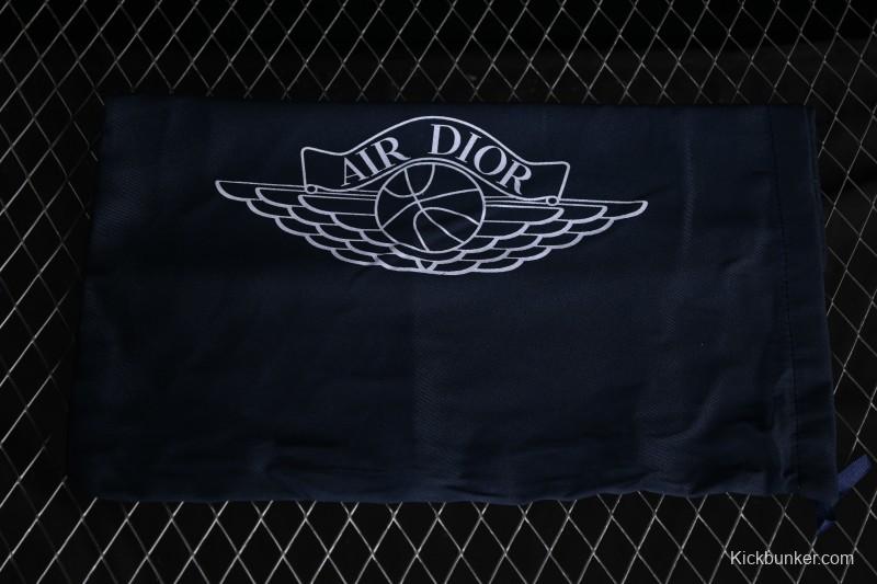 Dior Air Jordan 1 Low White Grey Collaboration Low-Top Sneakers - CN8608-002