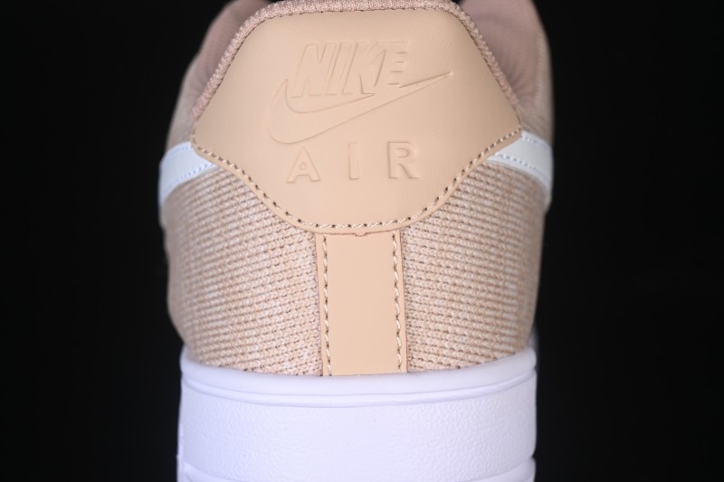 Nike Air Force 1'07 Low Knit Khaki Casual Sneakers - CI0051-200
