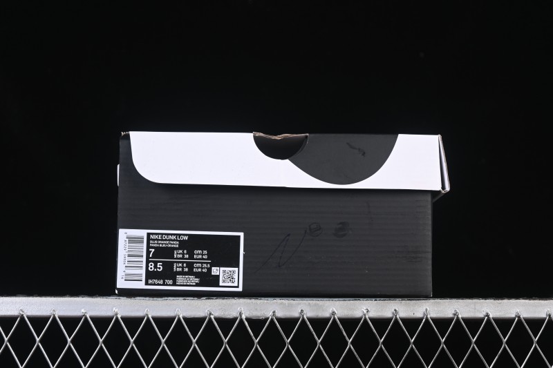 Nike Dunk Low Panda Blue Orange Low-Top Casual Skate Shoes - IH7648-700